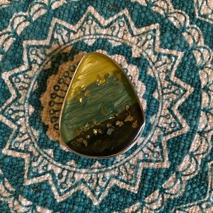 Ocean Waves Fused Glass Pendant